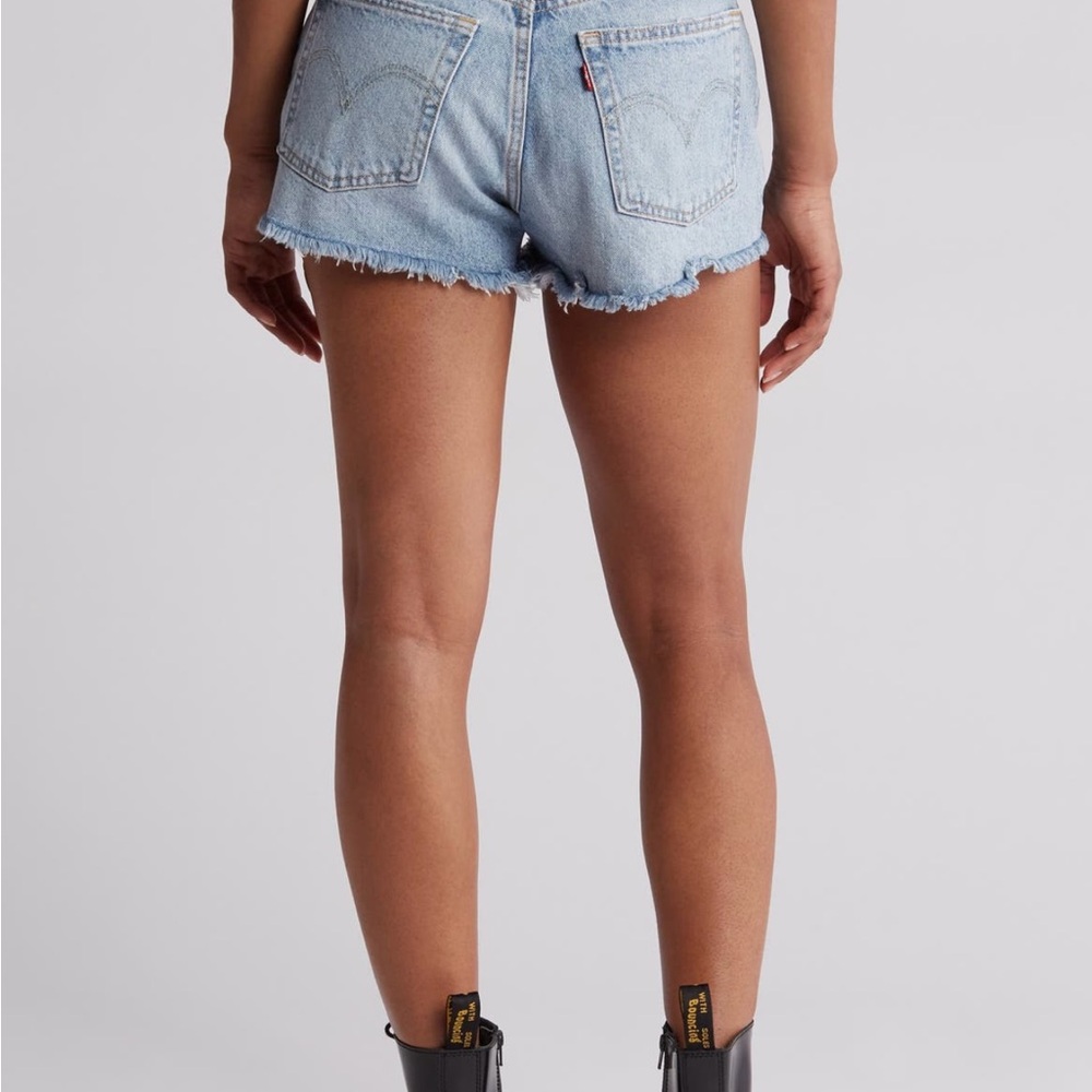 Levi's Light Blue Jean Shorts - Picture 2 of 5